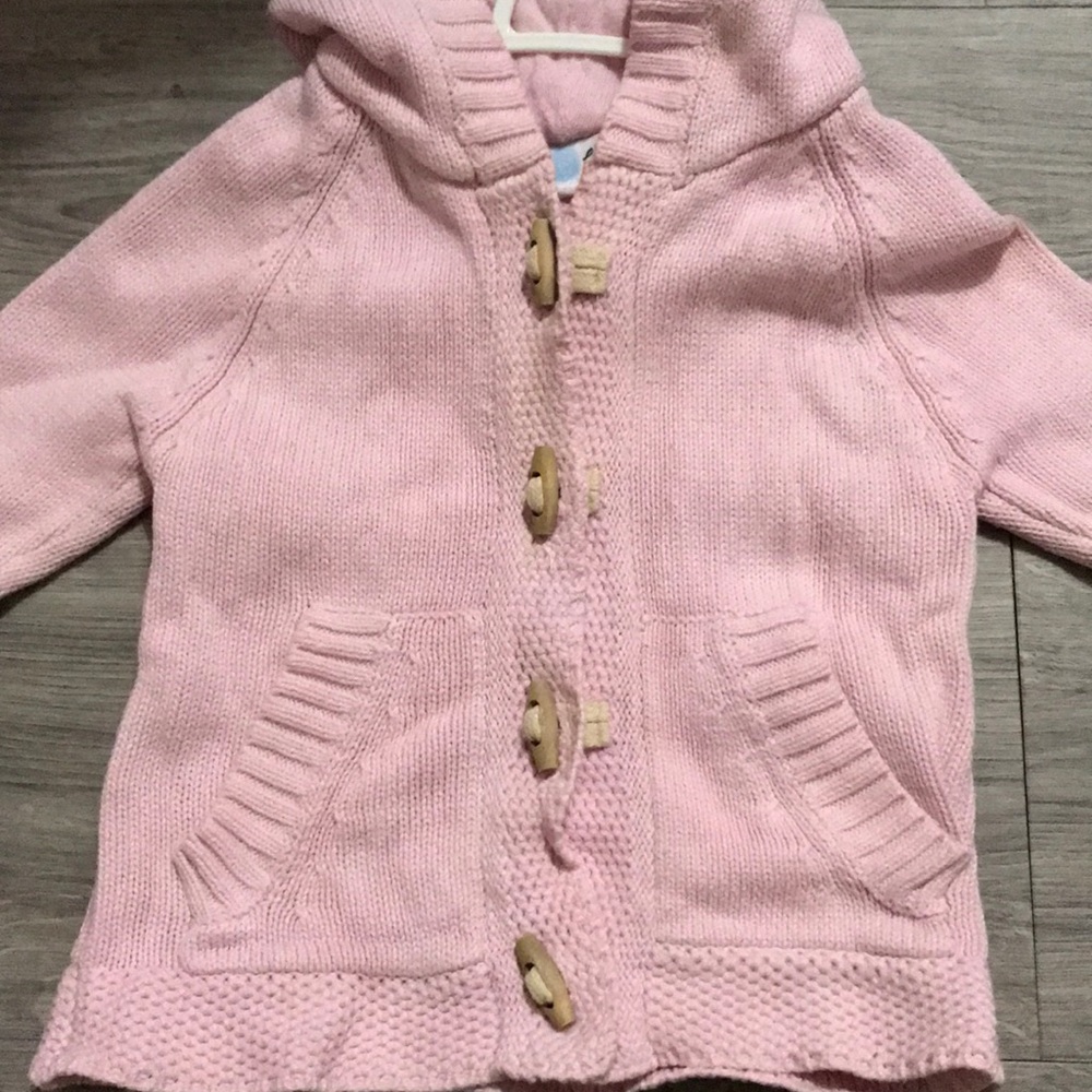 Pink Beba Bean button up sweater